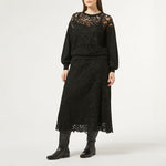 Etruria Knitted Skirt in Black