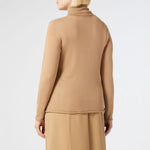 Judy Silk & Cashmere Polo Neck Jumper in Camel