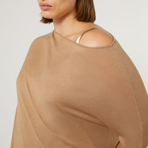 Unito Wool & Silk Blend Sweater in Camel