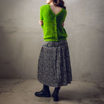 Simple V Neck Cardigan in Green