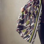 Camo Print Scarf in Green/Brown/Black