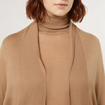 Segovia Wool & Cashmere Cardigan in Camel