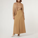 Segovia Wool & Cashmere Cardigan in Camel