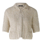 Fluffy Short Jacket in Light Gold