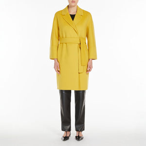 S MAXMARA Arona Wool Coat in Yellow