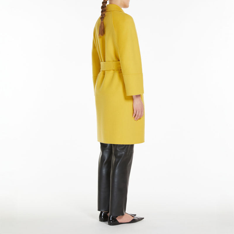 Arona Wool Coat in Yellow