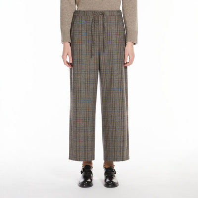 Letizia Long Trouser in Ecru Galles