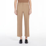 Zemira Cotton Cover Trousers in Camel