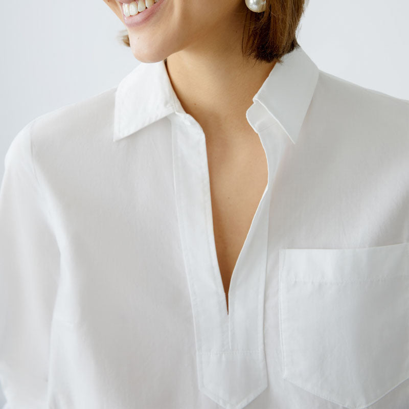 OUI 91881 Blouse in Optic White