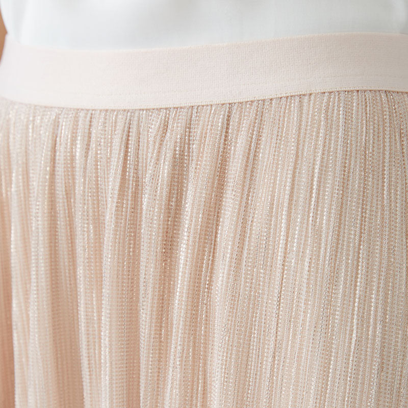 OUI 92422 Maxi Skirt in Rose Copper