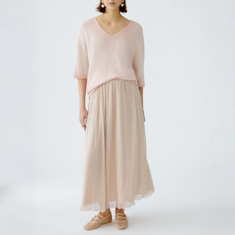 OUI 92422 Maxi Skirt in Rose Copper