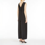 Moriana Viscose Blend Satin Jumpsuit in Black