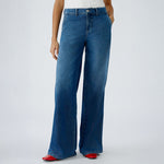 OUI 92788 Wide Leg Jeans in Dark Blue Denim