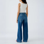 92788 Wide Leg Jeans in Dark Blue Denim