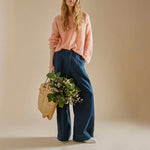 Luca Wide Leg Jeans in Dark Denim