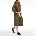 Trefel Quilted Coat in Dark green