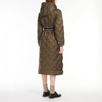 Trefel Quilted Coat in Dark green