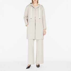 Zurca Viscose Jersey Jacket in Ecru