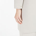 Zurca Viscose Jersey Jacket in Ecru