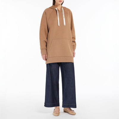 Ospite Jersey Hoodie in Camel