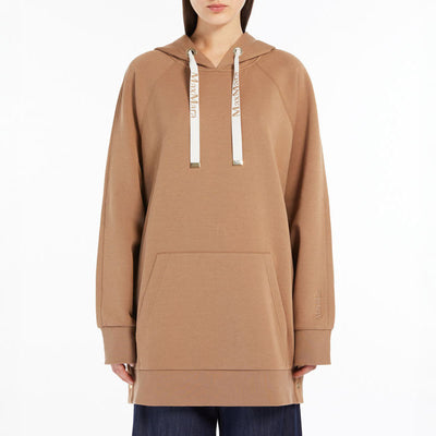 Ospite Jersey Hoodie in Camel