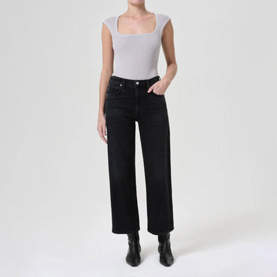 Ren High Rise Wide Leg Jeans in Hush