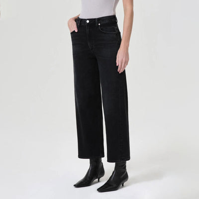 Ren High Rise Wide Leg Jeans in Hush