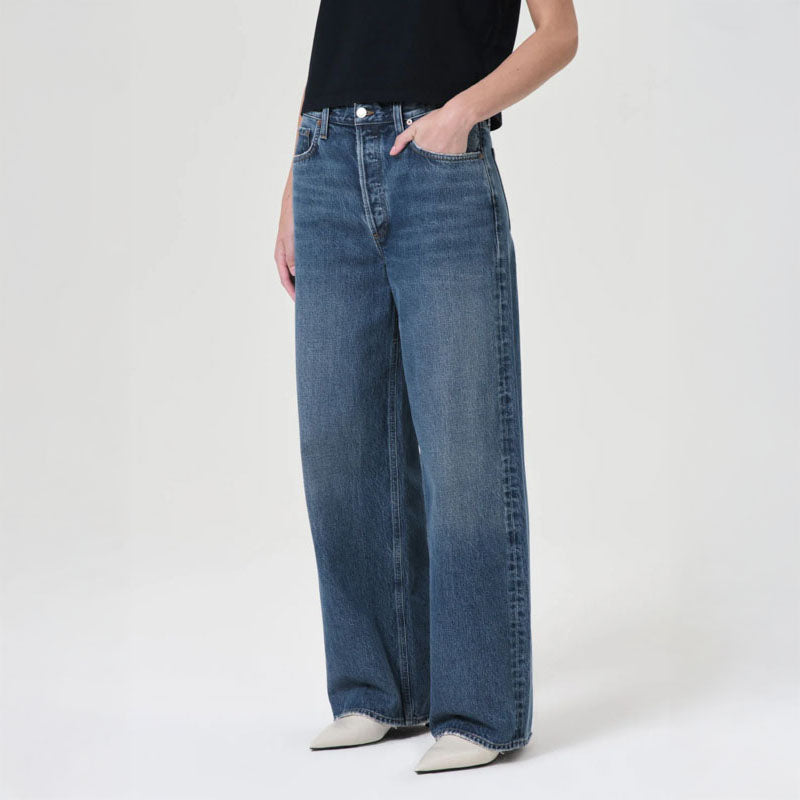 Low Slung Baggy Jeans in Essence