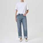 Fran Low Slung Straight Leg Jeans in Invention