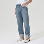 Fran Low Slung Straight Leg Jeans in Invention