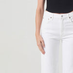 Harper Cropped Jeans in Sour Cream