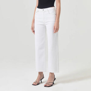 Harper Cropped Jeans in Sour Cream