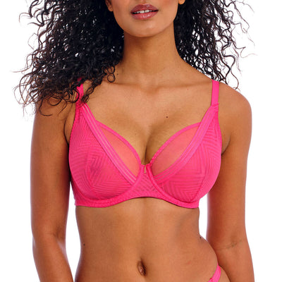 Tailored High Apex Plunge Bra in Love Potion