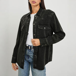 August Jacket in Faded Black