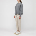 Hazel Slouch Side Split Jumper in Derby Grey