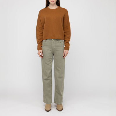 Oaklynn Boxy Heavy Knit Jumper in Astana Camel