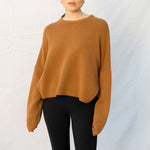 Oaklynn Boxy Heavy Knit Jumper in Astana Camel