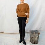 Oaklynn Boxy Heavy Knit Jumper in Astana Camel