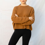 Oaklynn Boxy Heavy Knit Jumper in Astana Camel