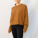 Oaklynn Boxy Heavy Knit Jumper in Astana Camel