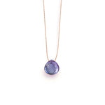 Fine Cord Necklace in Alexandrite Quartz