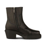 Amina Leather Boots in Black