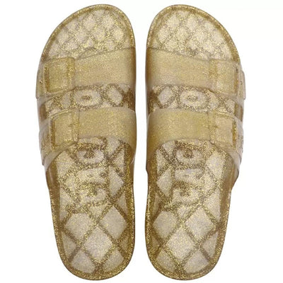 CACATOES Anjo Glitter Sandals in Gold