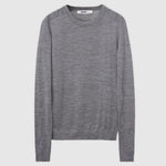 Annabelle Merino Wool Jumper in Medium Grey Melange