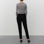 Annabelle Merino Wool Jumper in Medium Grey Melange