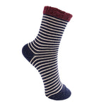 Flash Striped Socks in Navy