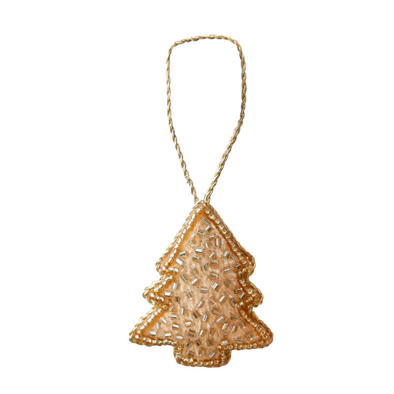 Christmas Tree Ornament in Gold