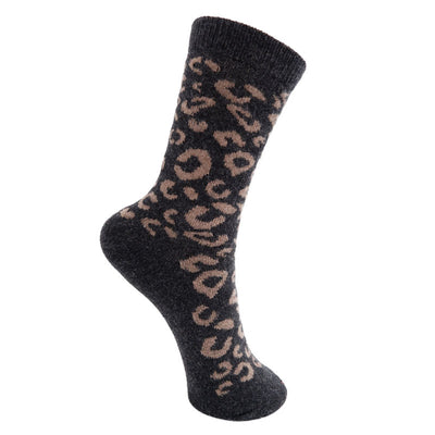 Kaleen Wool Socks in Dark Grey