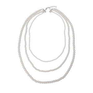 Liana Long Necklace in White