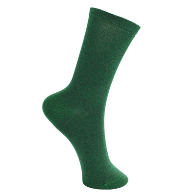 Lurex Socks in Dark Green